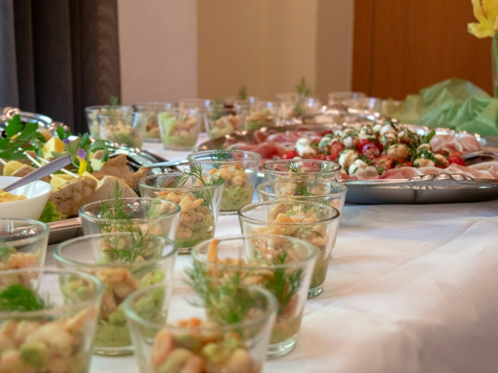 mise en place de buffet