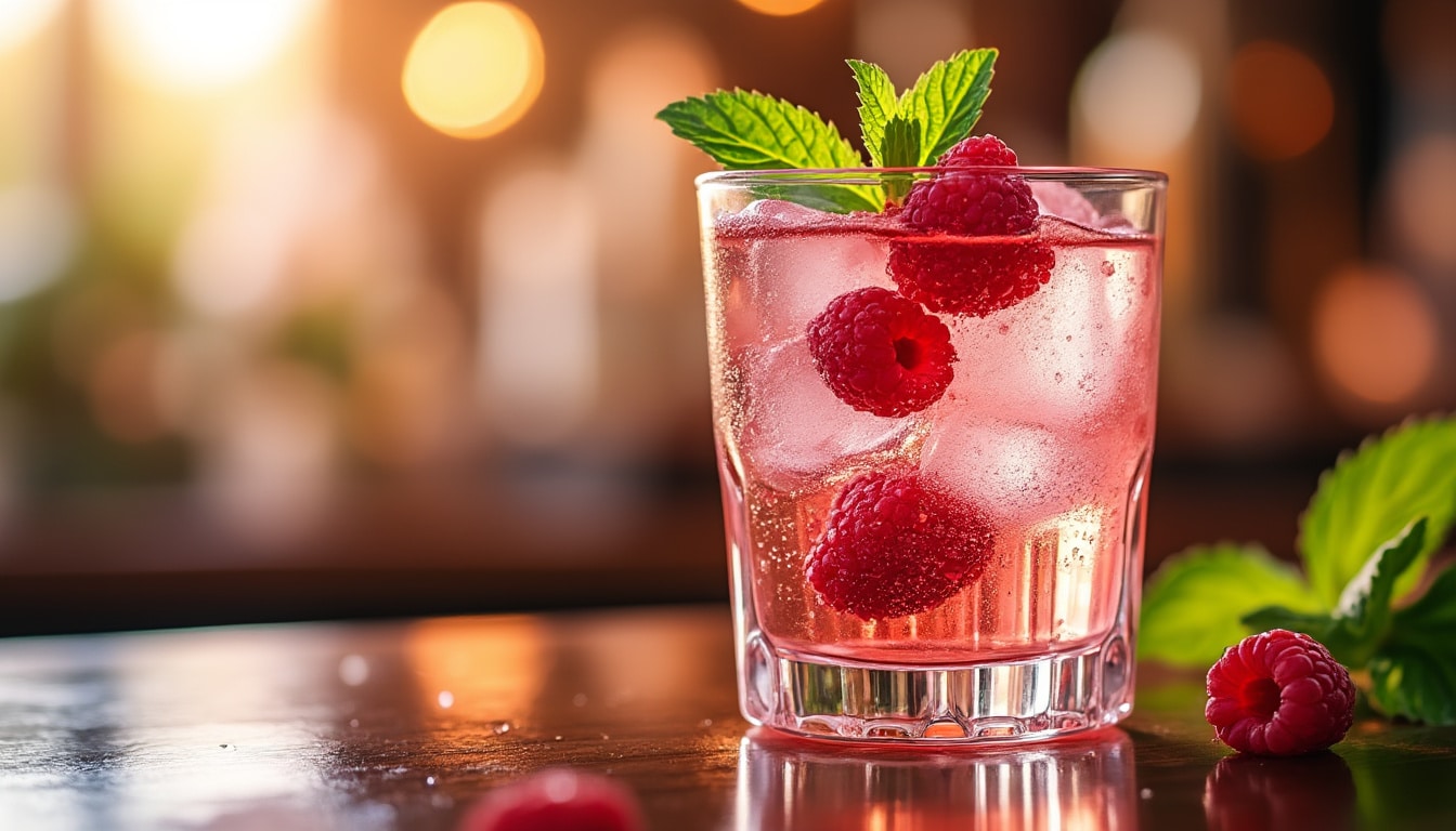 découvrez le cocktail daiquiri framboise au champagne : une délicieuse réinterprétation d'un classique, alliant l'acidité du citron et la douceur des framboises, le tout rehaussé par des bulles pétillantes. parfait pour vos soirées festives!